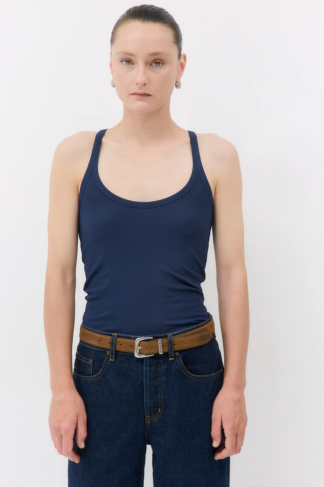 Ribbed Scoop Neck Tank sold by Dé Rococo product image thumbnail 2