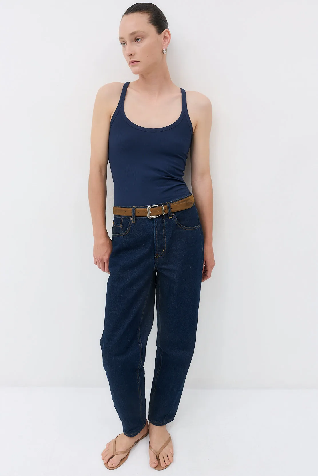 Ribbed Scoop Neck Tank sold by Dé Rococo product image thumbnail 3