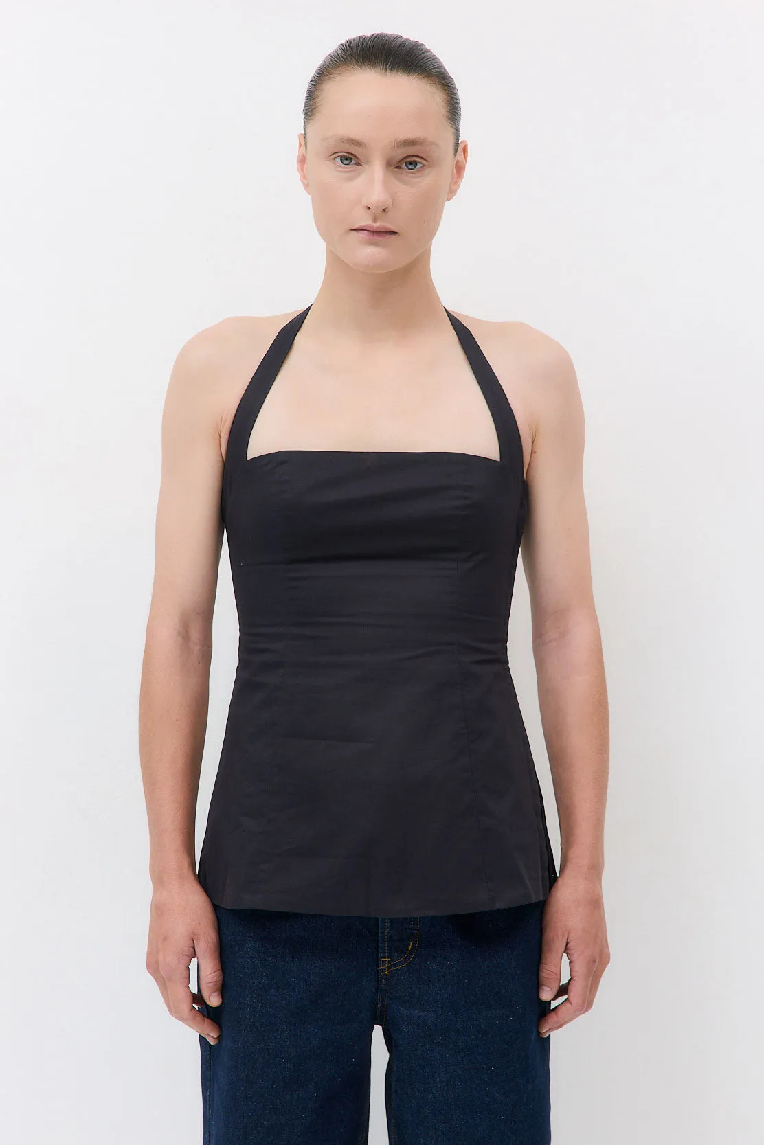 Fitted Poplin Halter Neck sold by Dé Rococo product image thumbnail 2