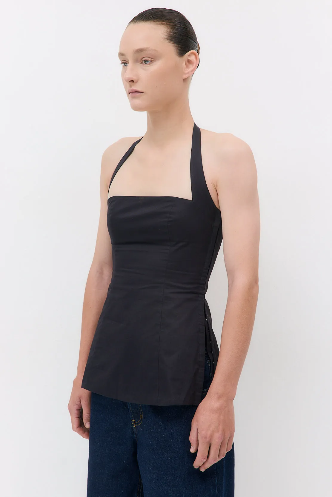 Fitted Poplin Halter Neck sold by Dé Rococo product image thumbnail 4