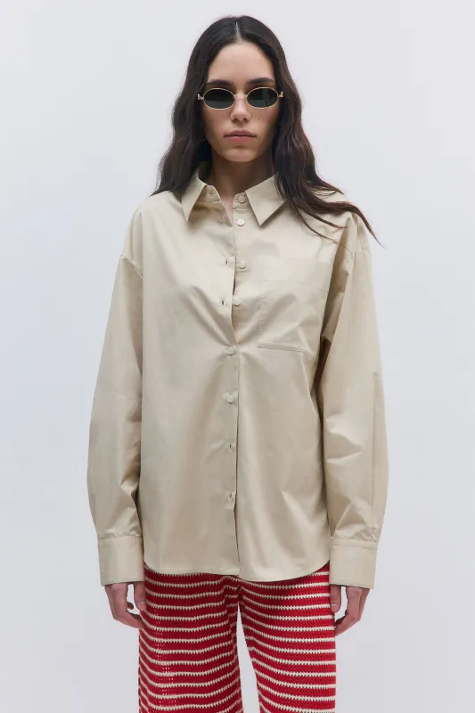 Oversized Poplin Button Down made by Dé Rococo