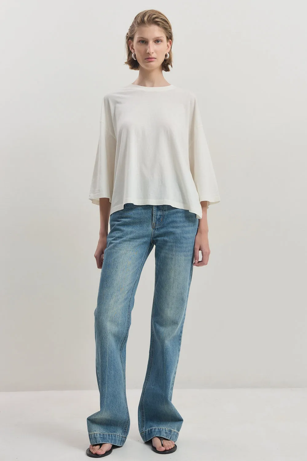 Boxy Mid Sleeve T Shirt sold by Dé Rococo product image thumbnail 2