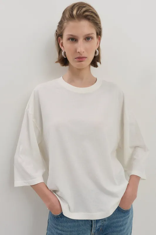 Boxy Mid Sleeve T Shirt made by Dé Rococo