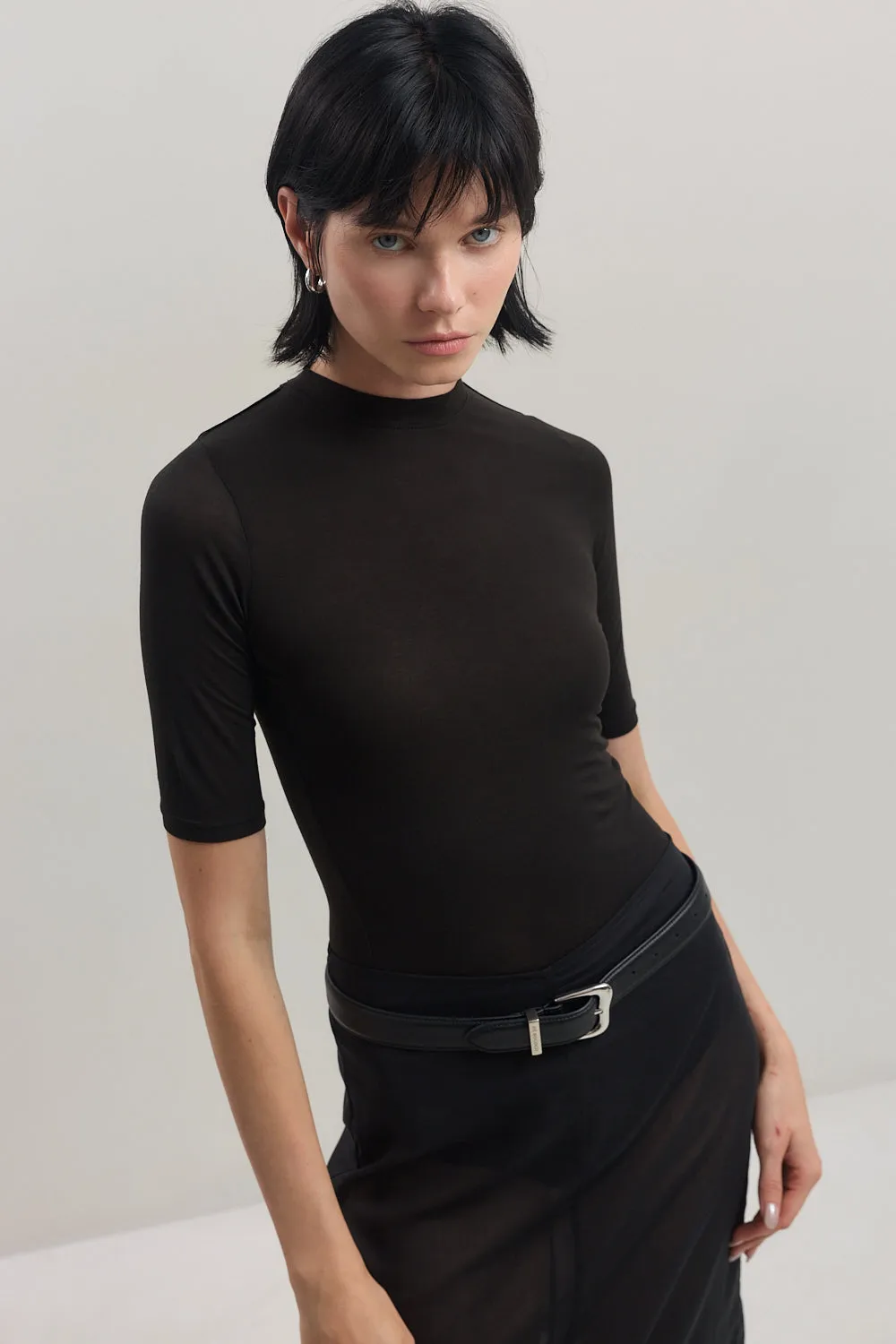 Mid Sleeve Modal Top sold by Dé Rococo product image thumbnail 3