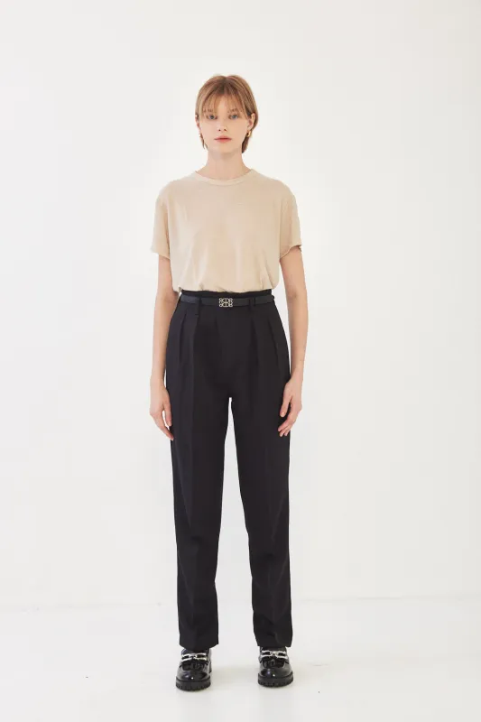 Tapered Pleat Daddy Pants made by Dé Rococo