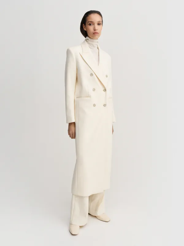Margot Long Tailored Blazer, cream made by Almada Label