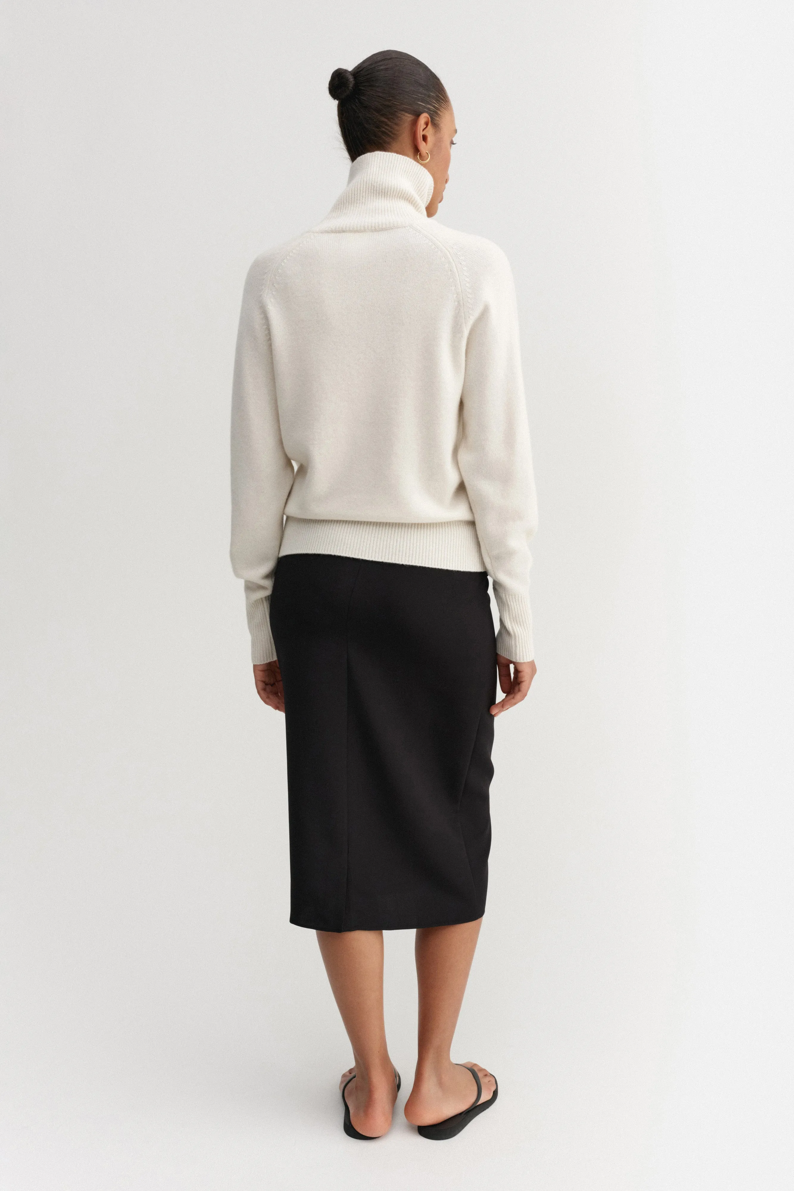 Gigi Turtleneck Sweater, cream sold by Almada Label product image thumbnail 3
