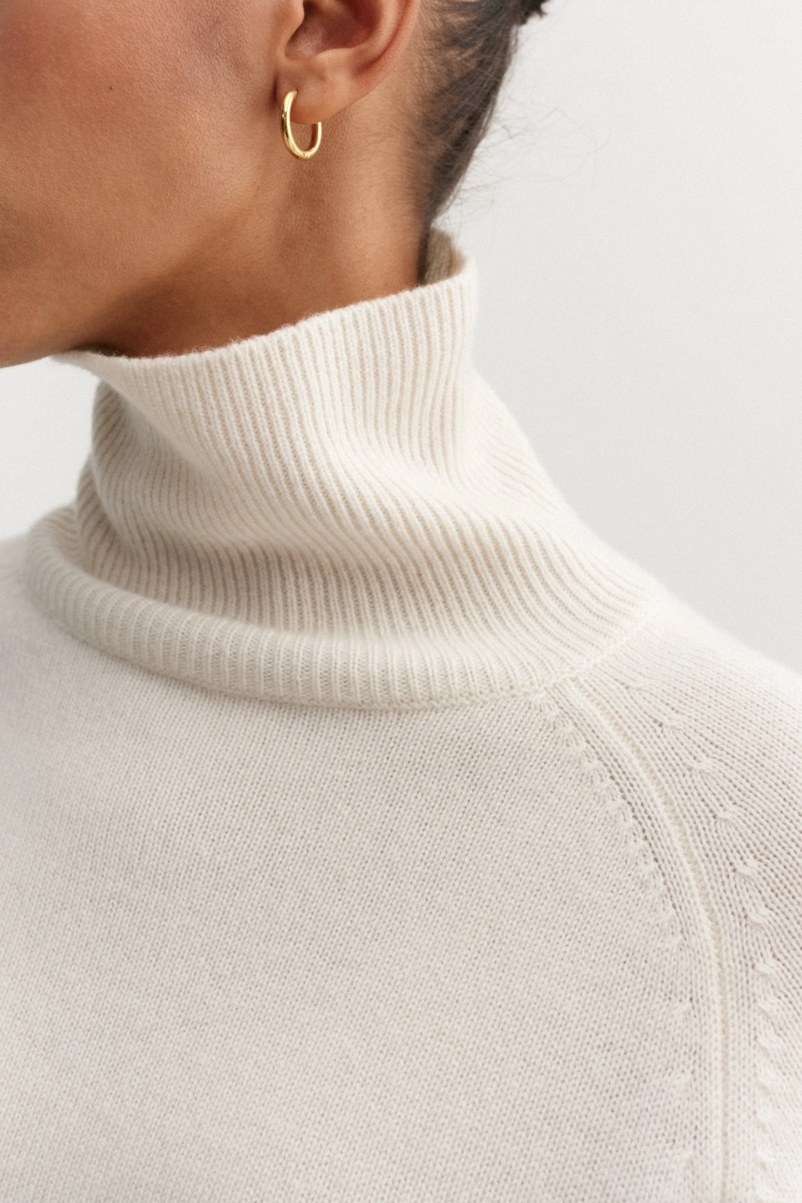 Gigi Turtleneck Sweater, cream sold by Almada Label product image thumbnail 4
