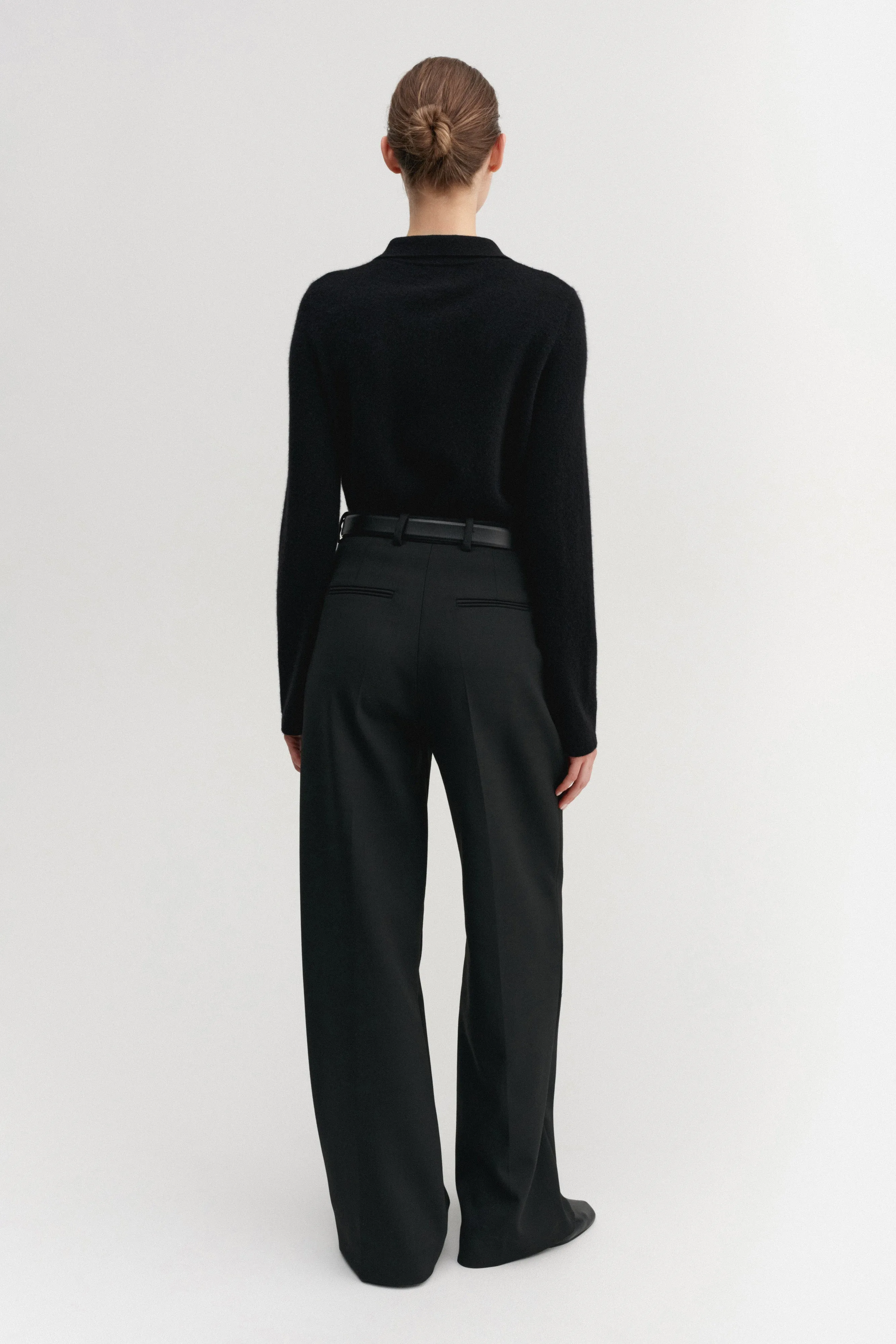 Minou Collar Sweater, black sold by Almada Label product image thumbnail 3