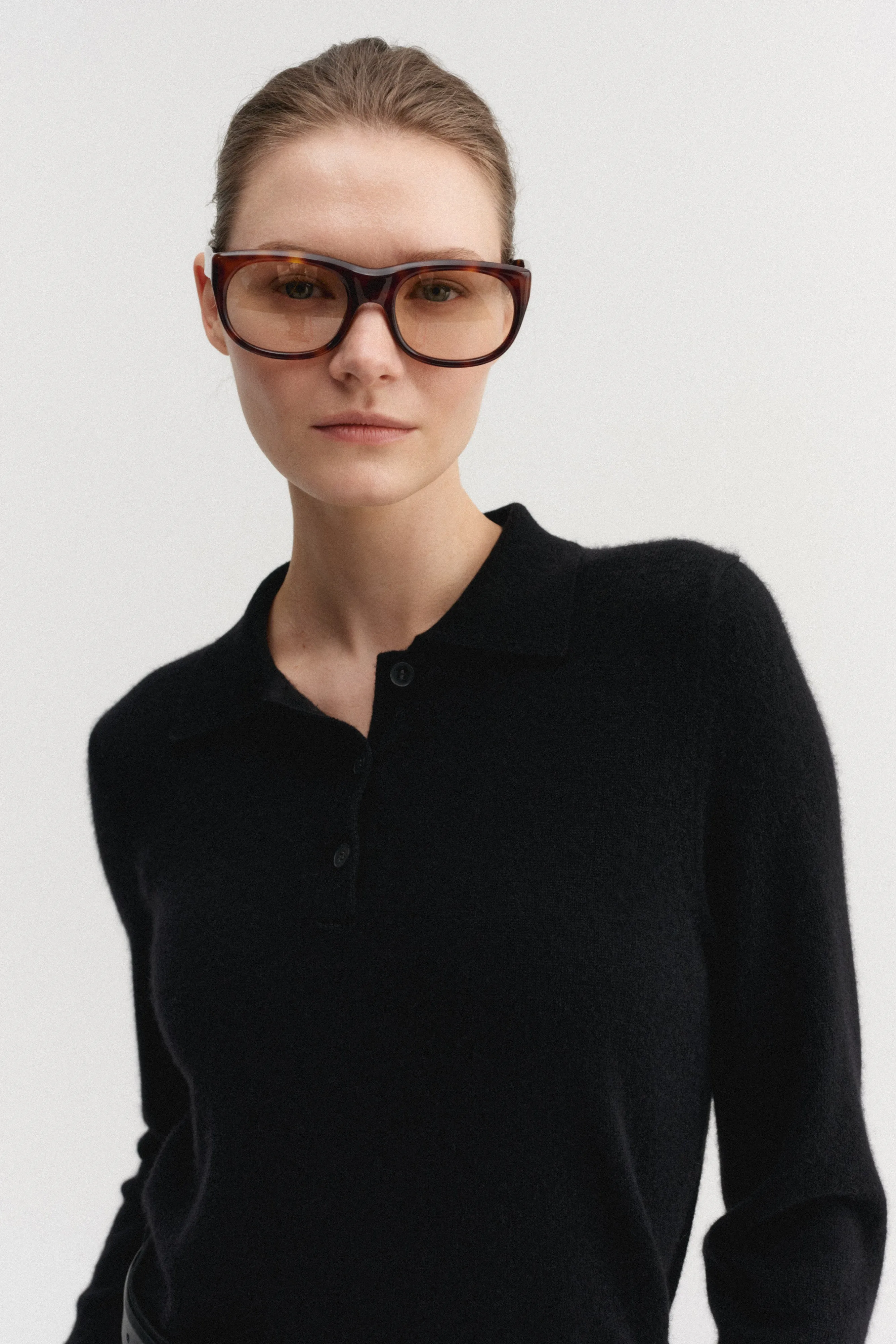 Minou Collar Sweater, black sold by Almada Label product image thumbnail 4