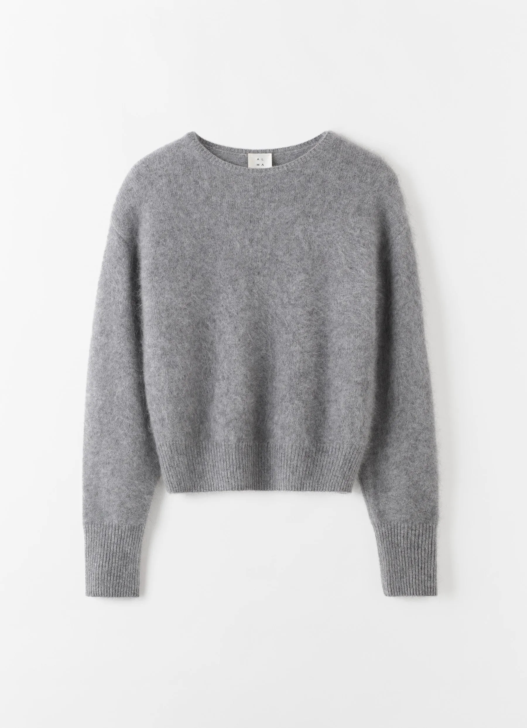 Zoe Brushed Crewneck Sweater, grey sold by Almada Label product image thumbnail 5