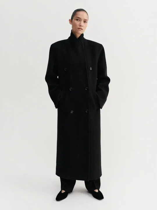 Deja Doublé Coat, black sold by Almada Label