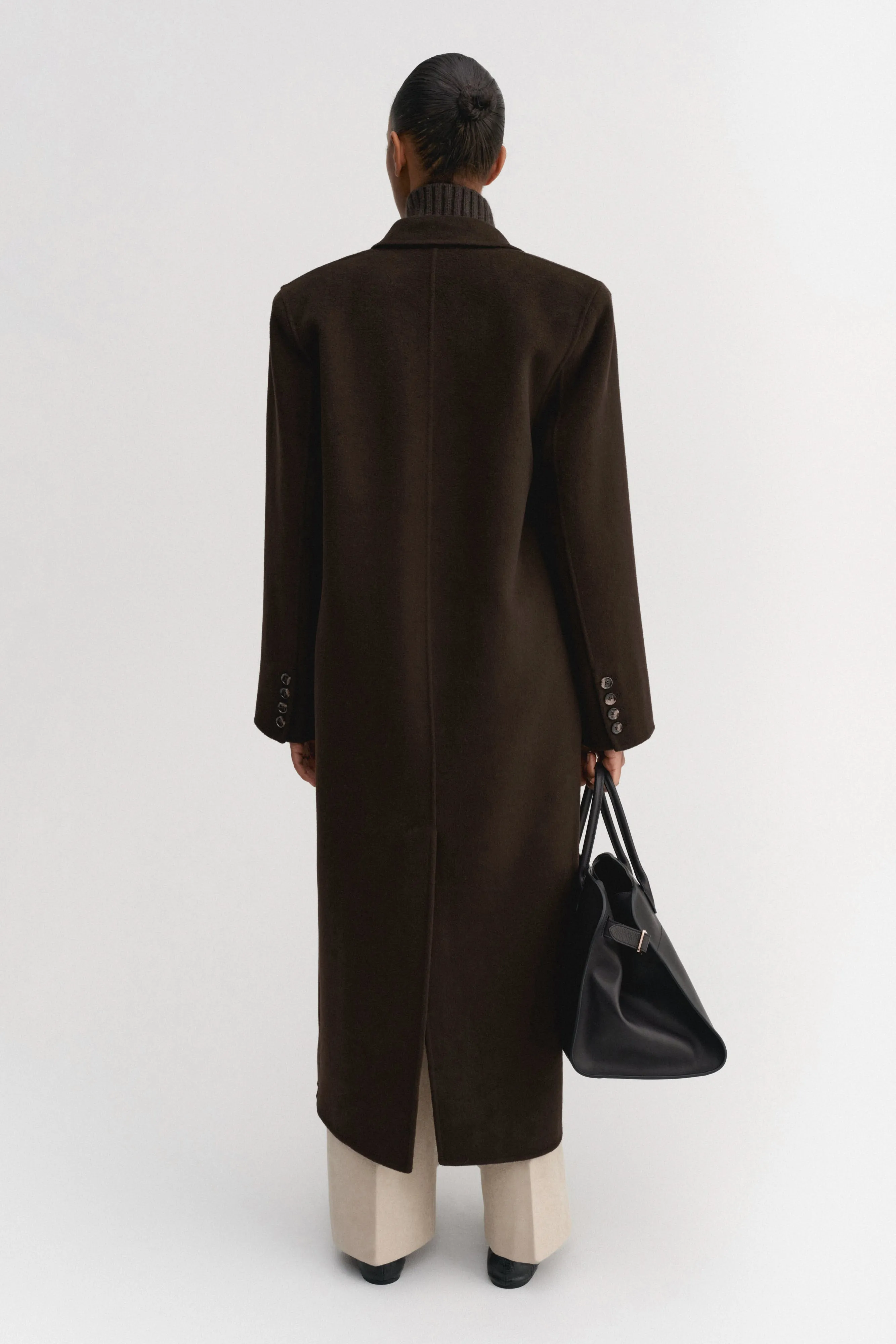 Deja Doublé Coat, chocolate sold by Almada Label product image thumbnail 3