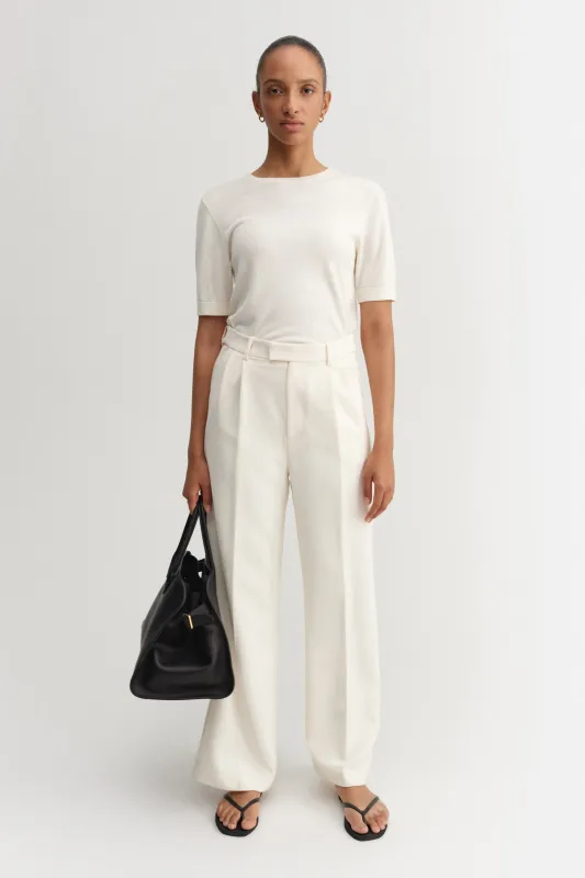 Bella Trousers, cream made by Almada Label
