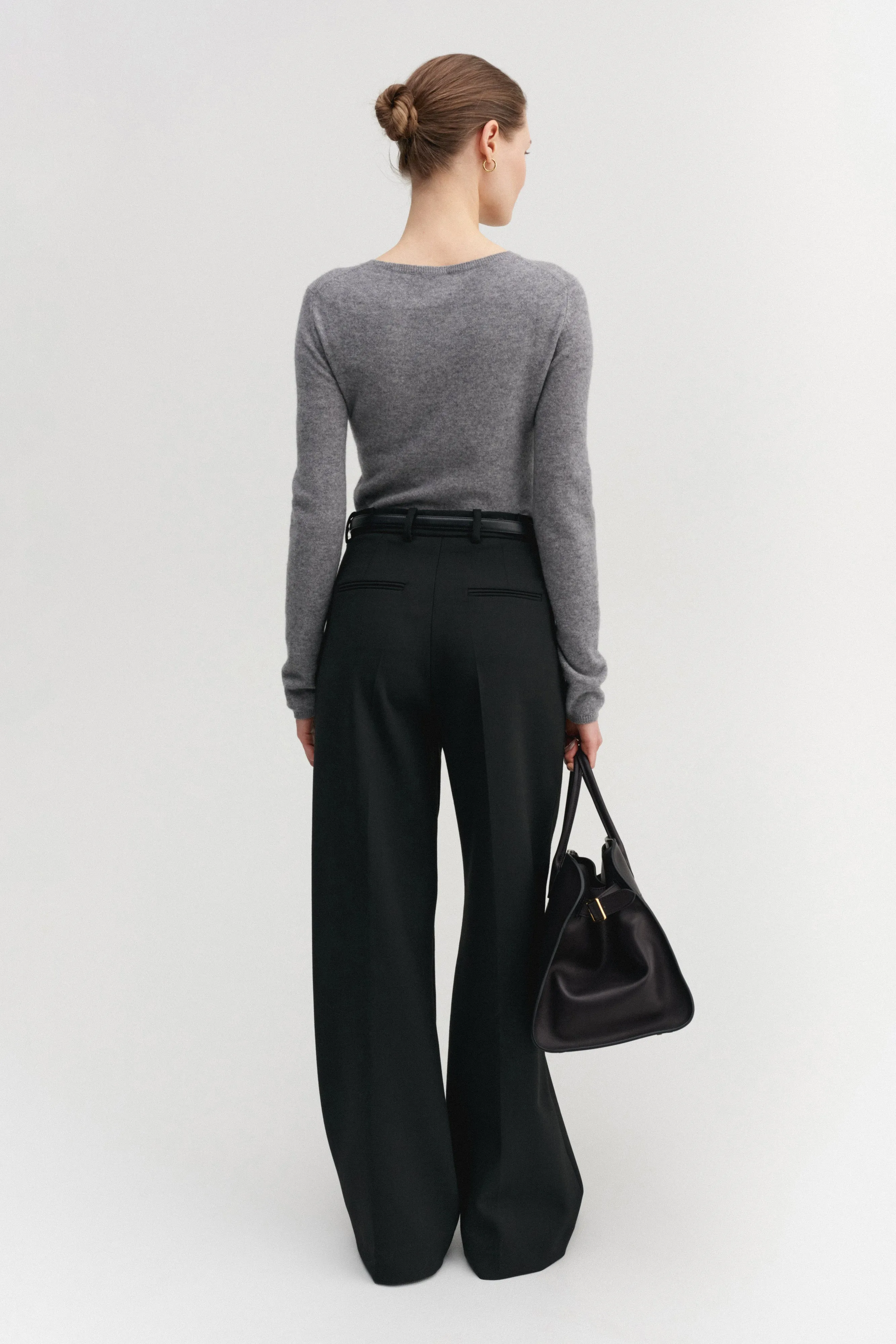 Awa Crewneck Sweater, grey sold by Almada Label product image thumbnail 3
