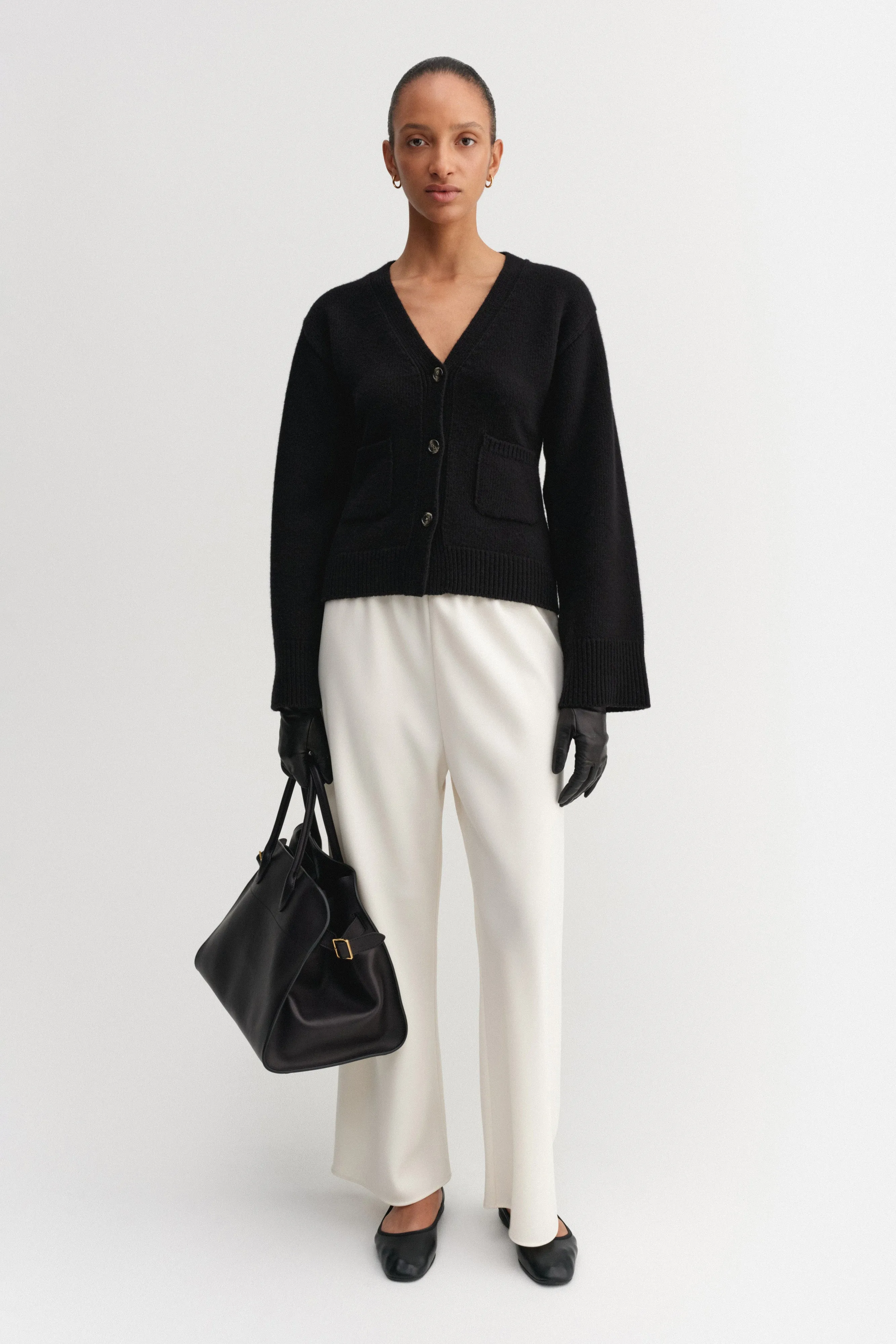 Drea Cardigan, black sold by Almada Label