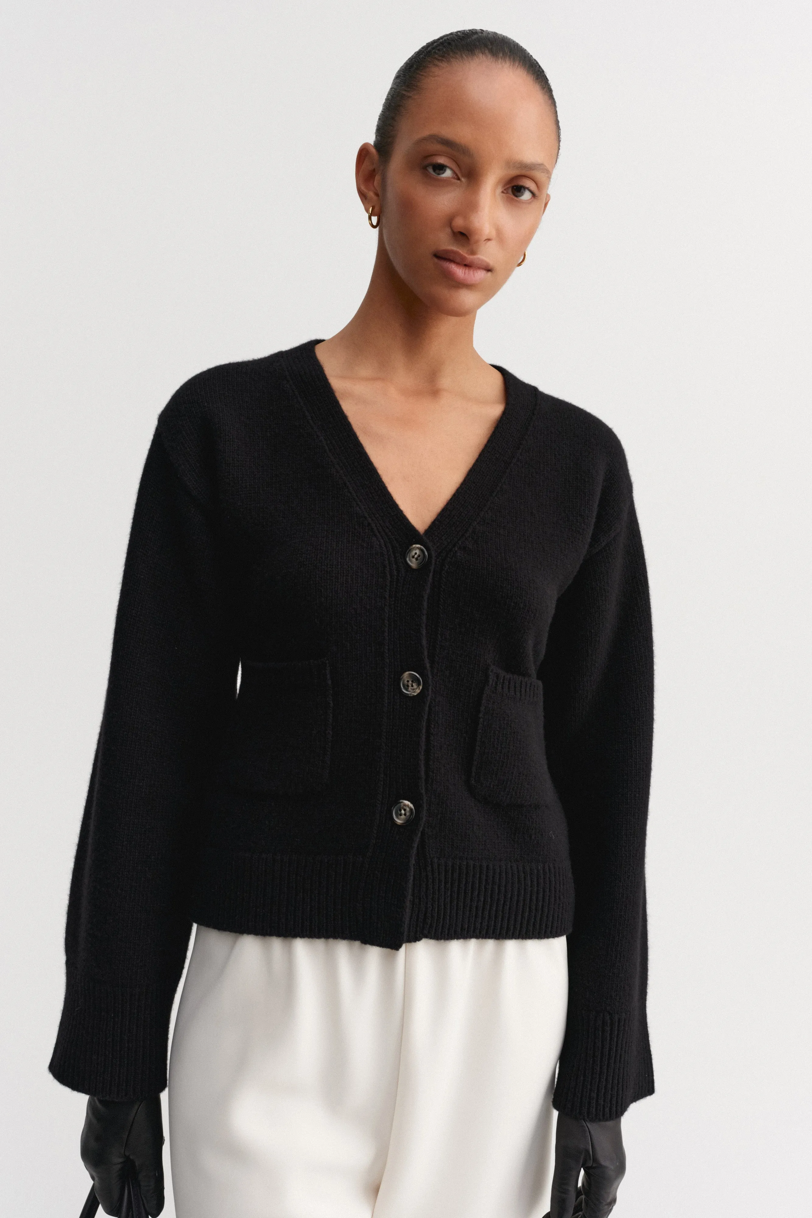 Drea Cardigan, black sold by Almada Label product image thumbnail 2
