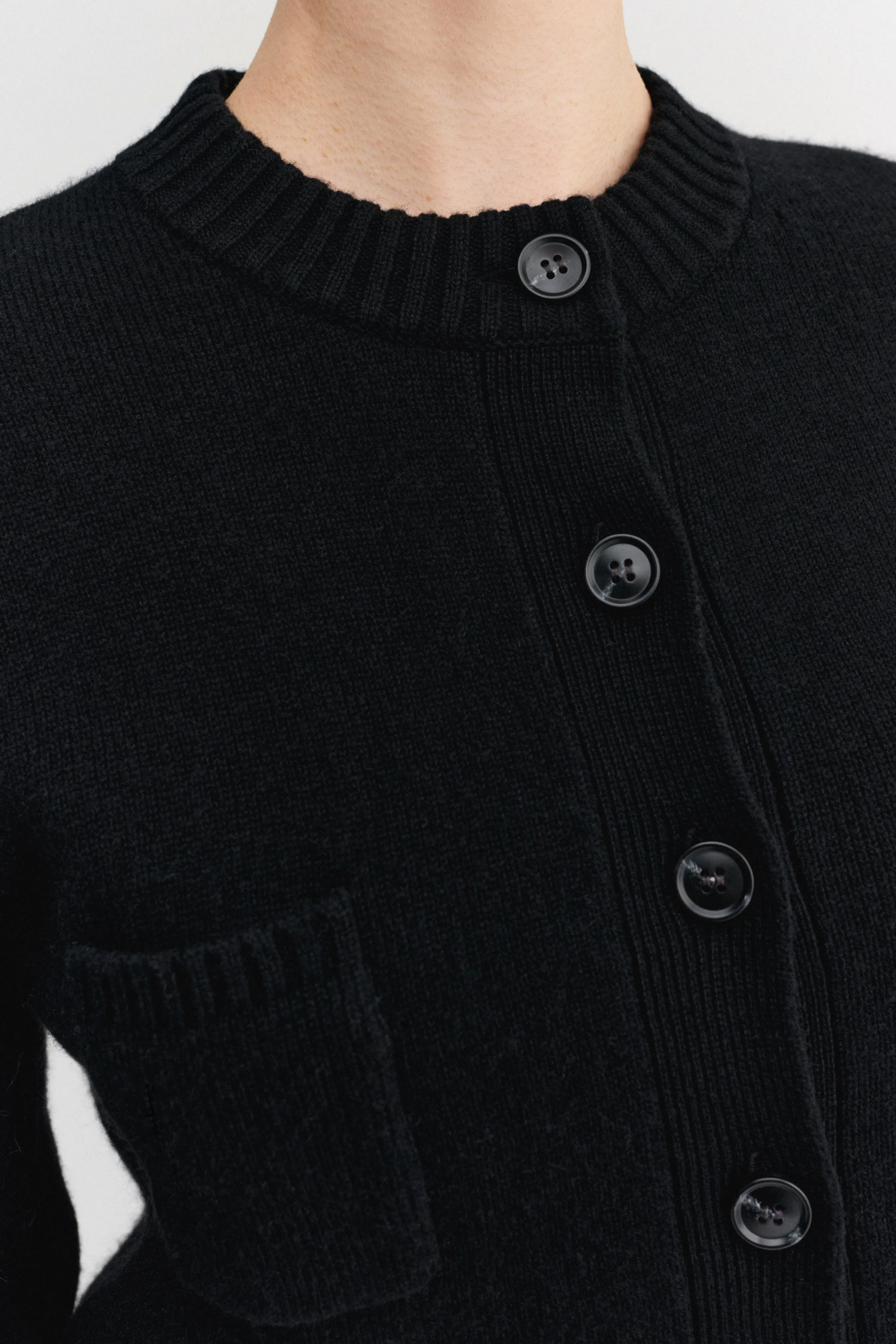 Zozo cardigan, black sold by Almada Label product image thumbnail 4