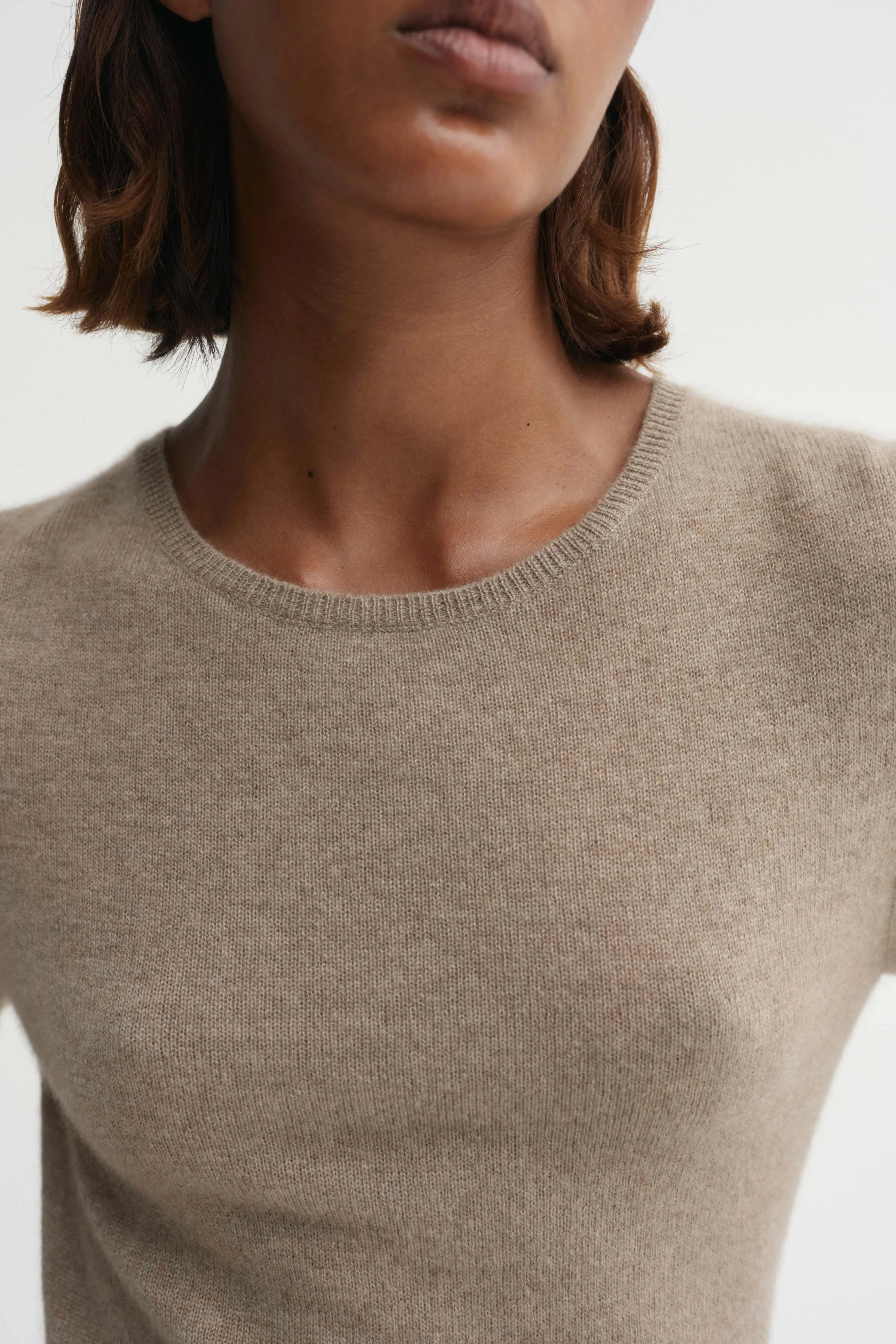 Awa Crewneck Sweater, nougat sold by Almada Label product image thumbnail 4