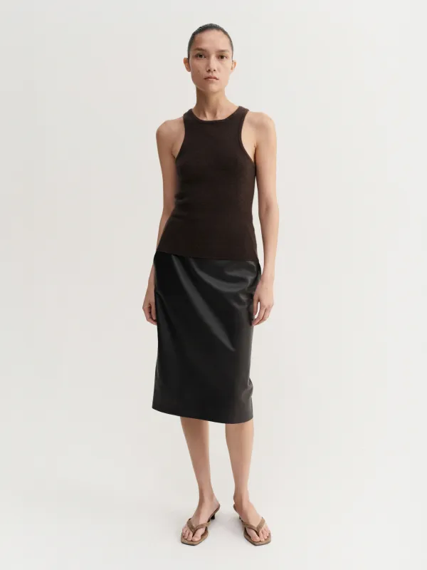 Luna Tank Top, chocolate made by Almada Label