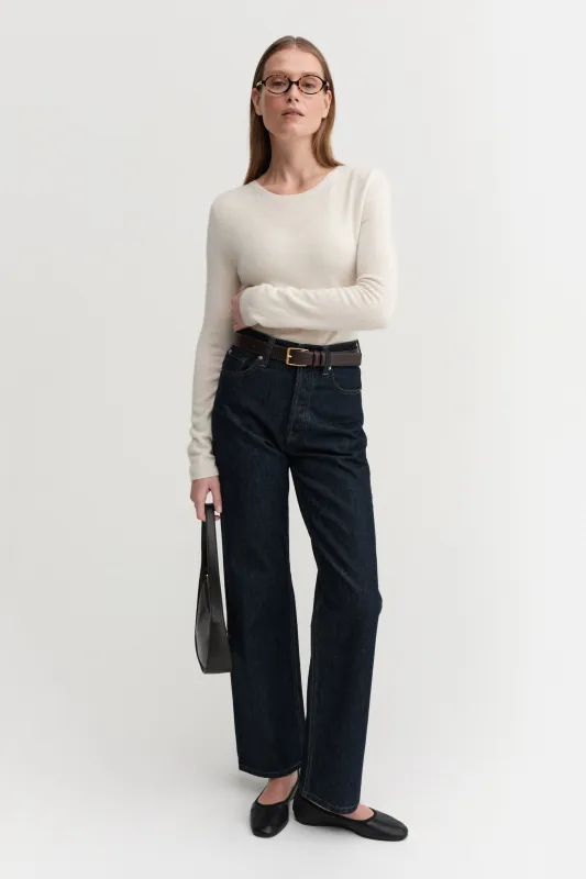 Awa Crewneck Sweater, cream made by Almada Label