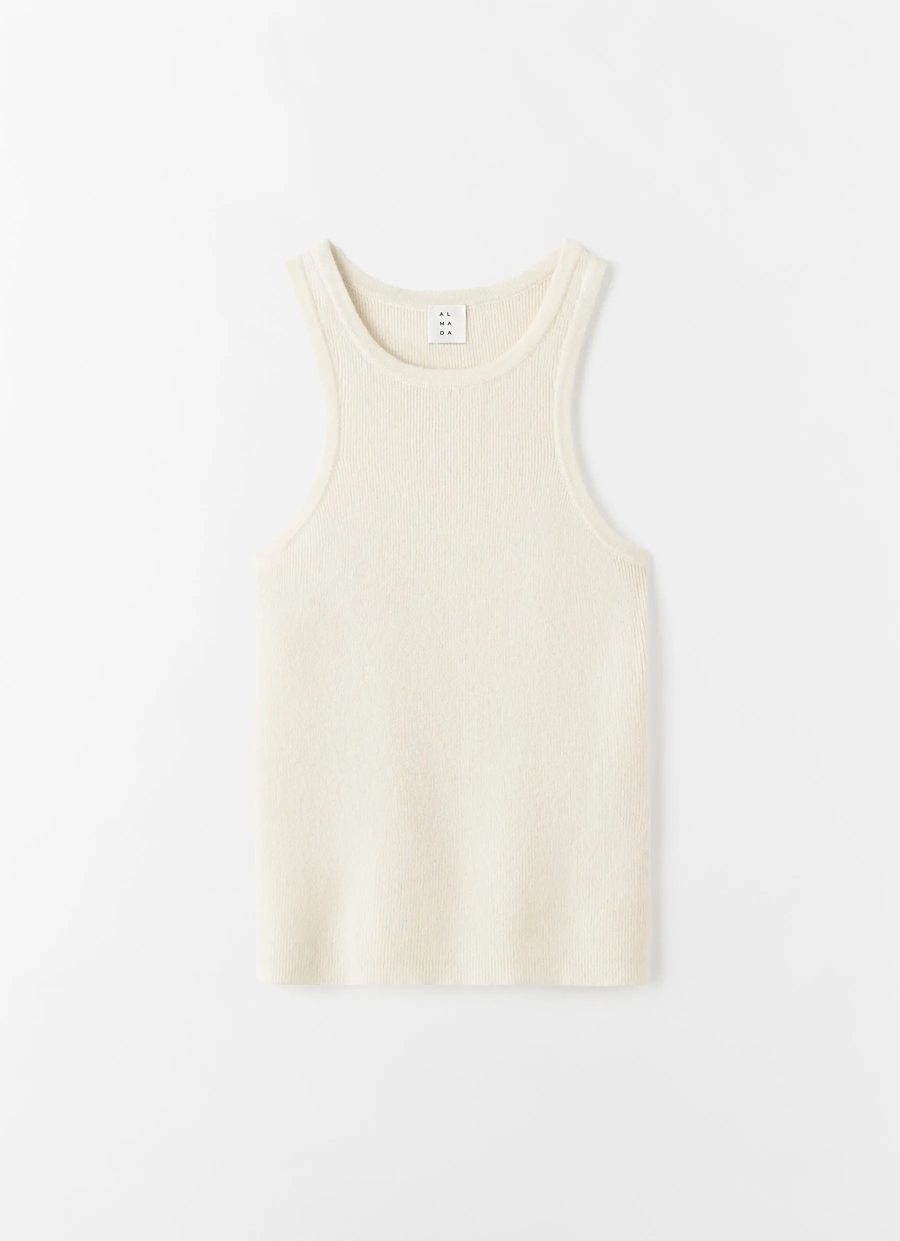 Luna Tank Top, cream sold by Almada Label product image thumbnail 5