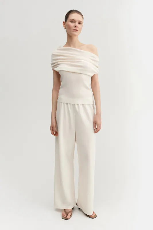 Poppy Top, cream made by Almada Label