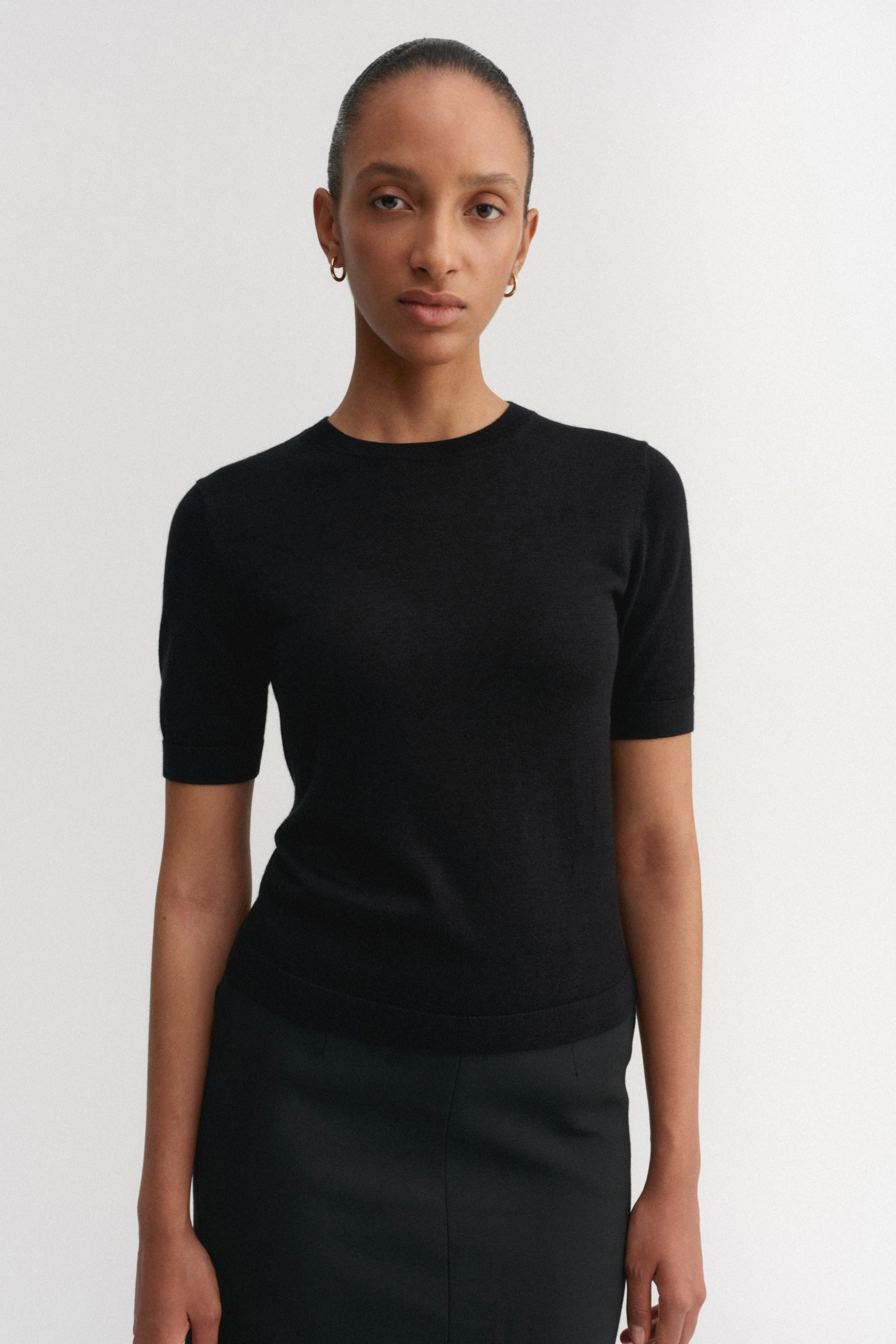 Paloma T-shirt, black sold by Almada Label product image thumbnail 2