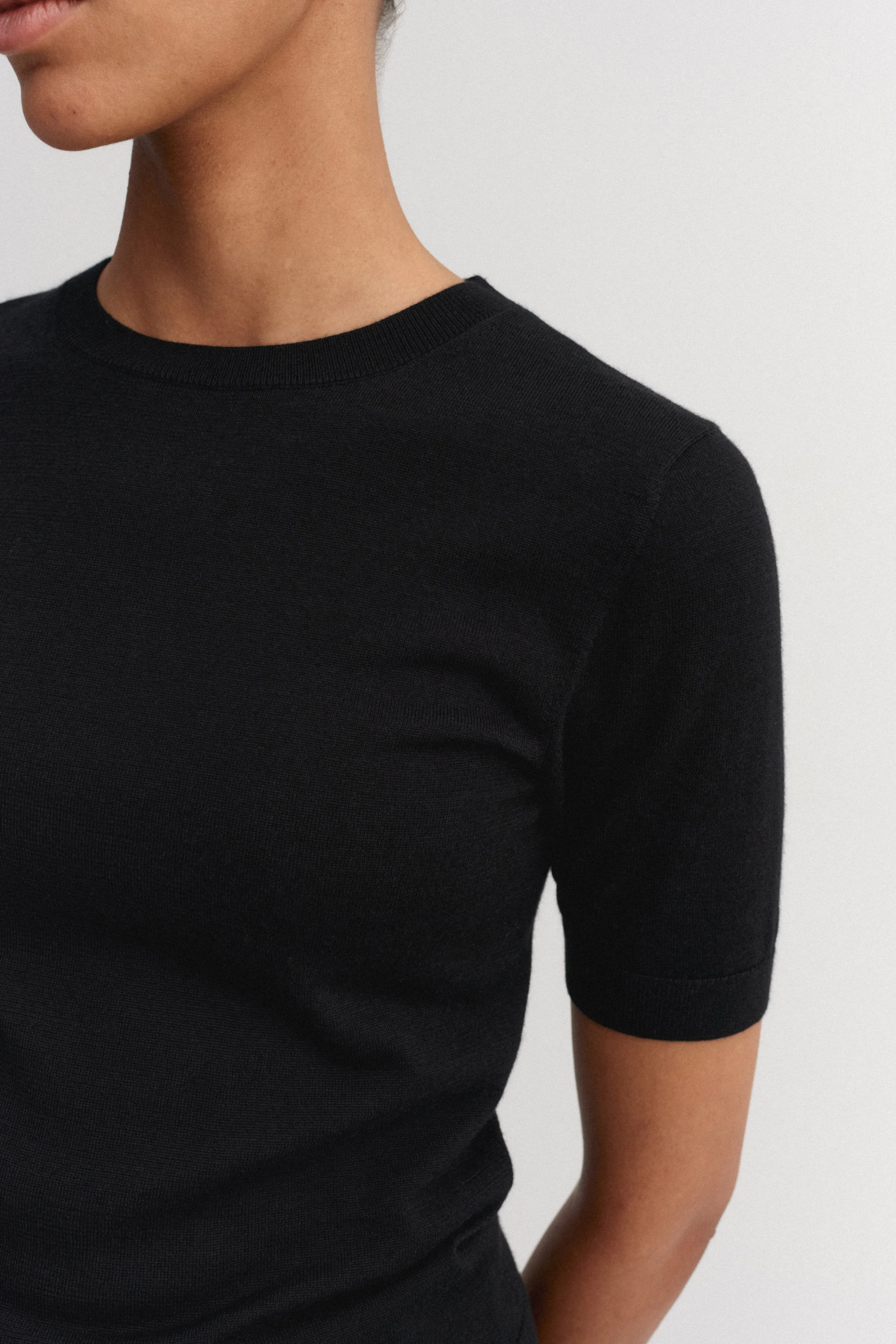 Paloma T-shirt, black sold by Almada Label product image thumbnail 4