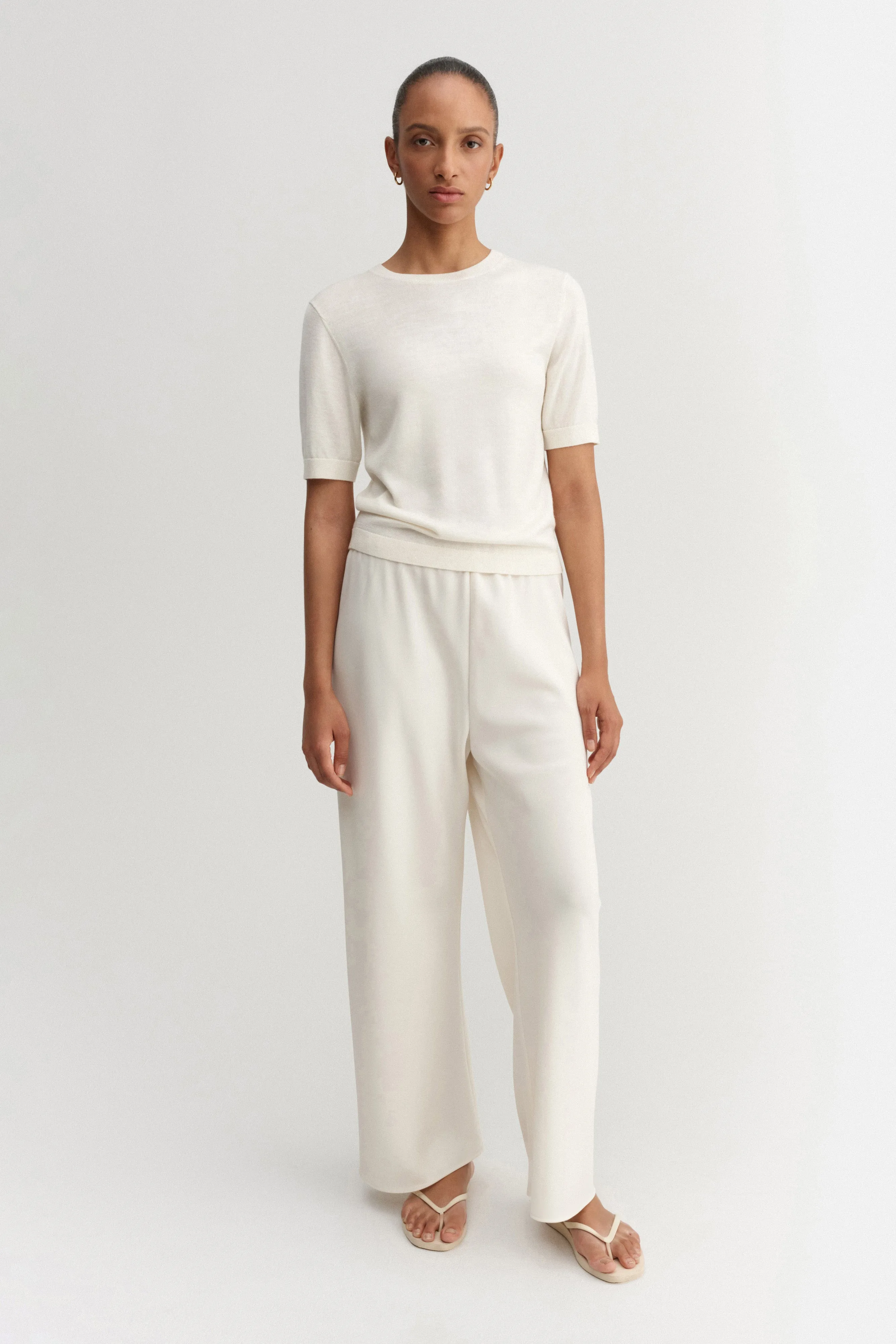 Paloma T-shirt, cream sold by Almada Label