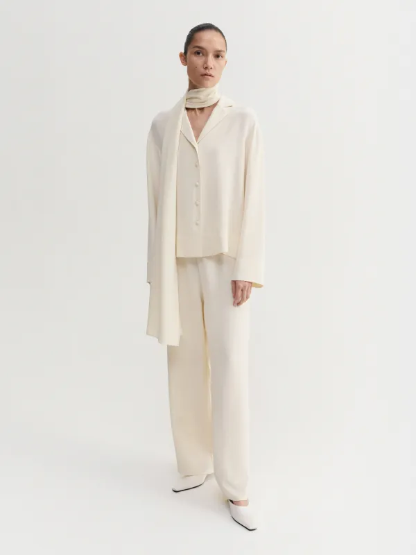 Philine Silk Pants, vanilla made by Almada Label
