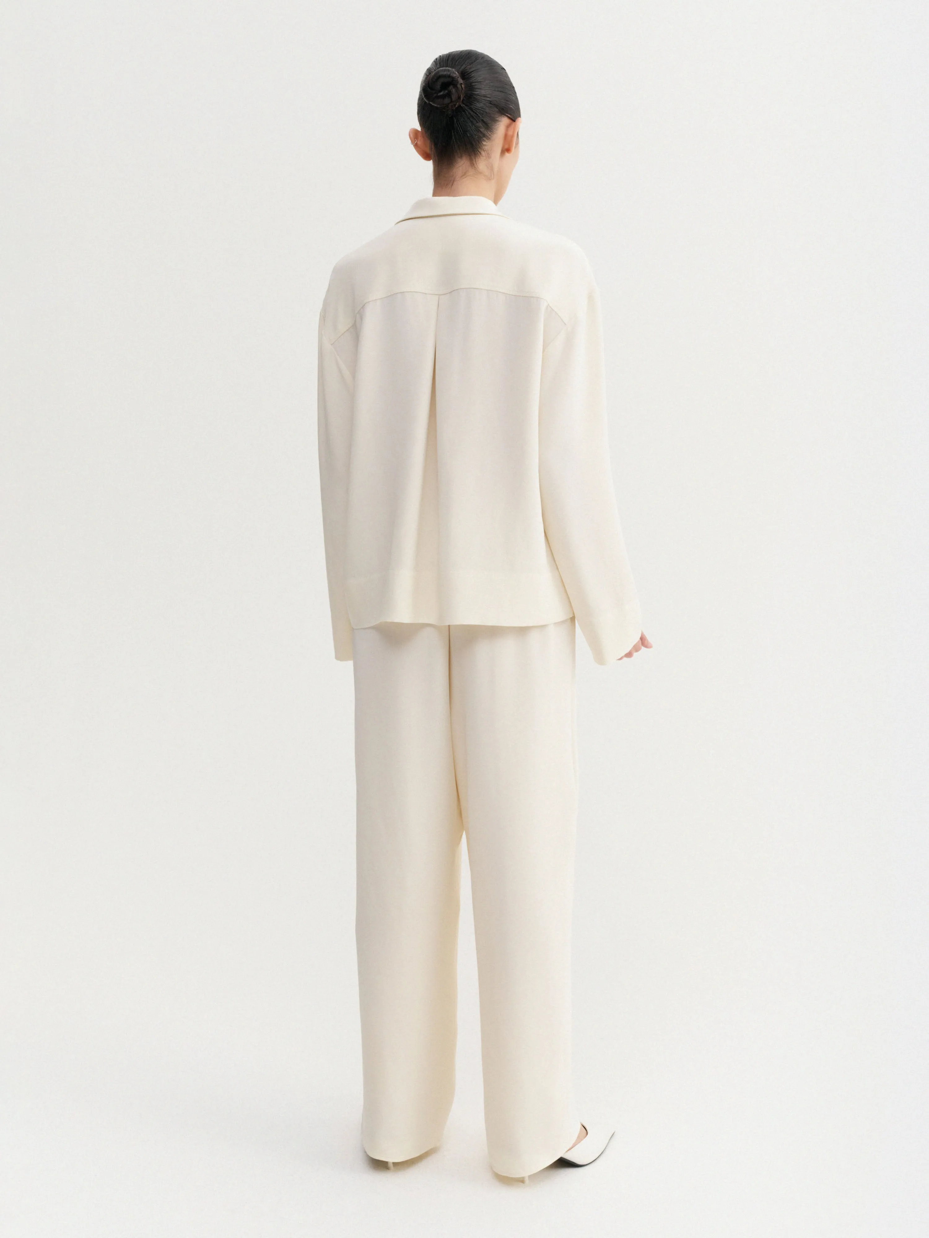 Philine Silk Pants, vanilla sold by Almada Label product image thumbnail 3
