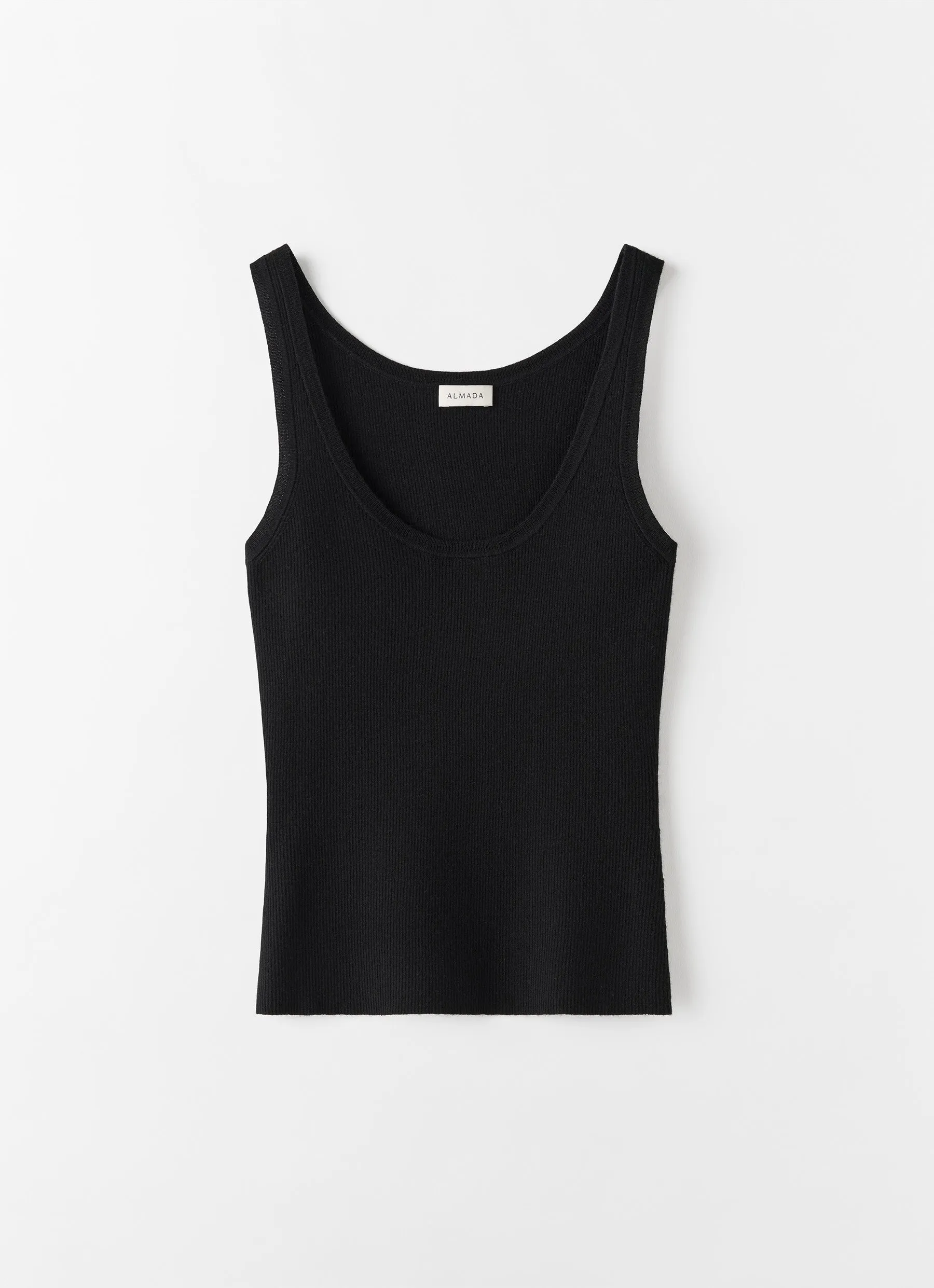 Indy Rib Top, black sold by Almada Label product image thumbnail 5