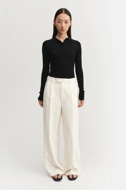 Jules Rib Top, black made by Almada Label