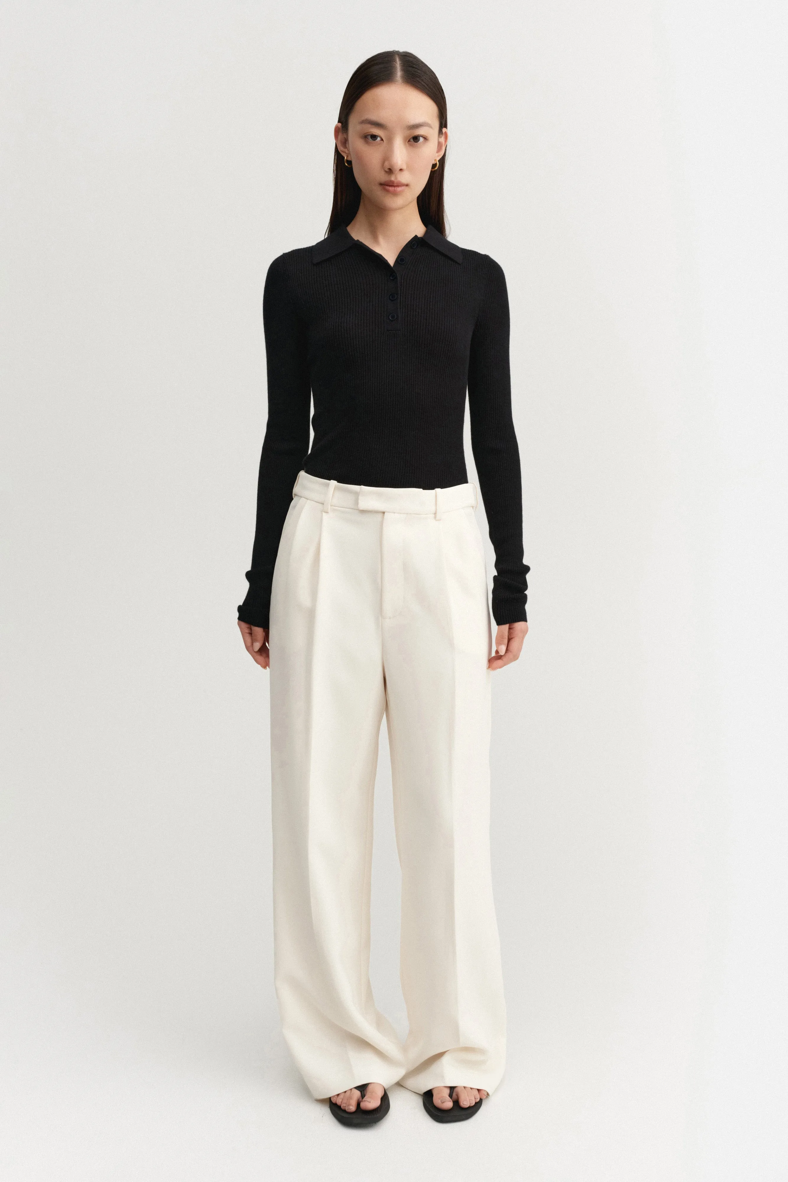 Jules Rib Top, black sold by Almada Label