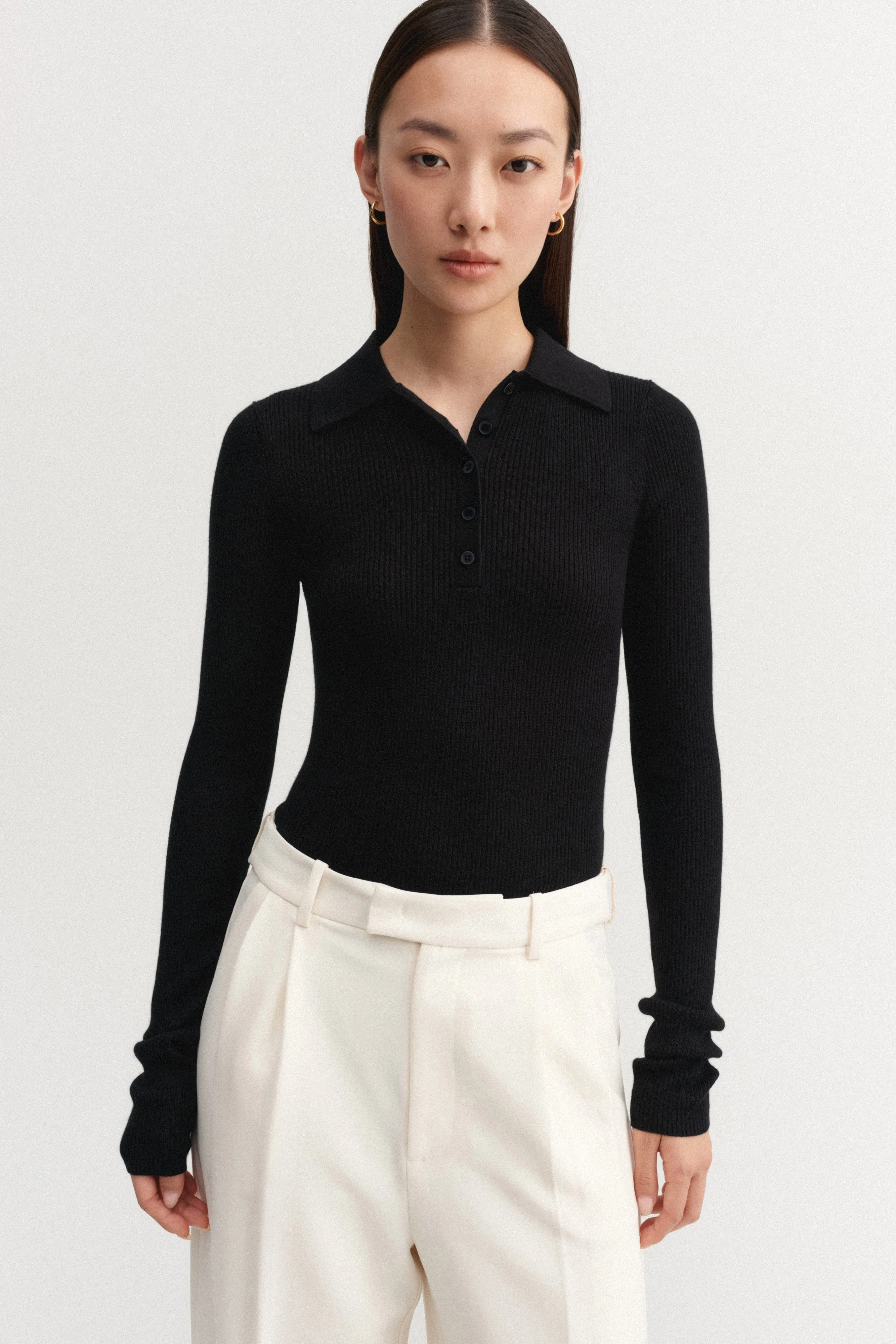 Jules Rib Top, black sold by Almada Label product image thumbnail 2