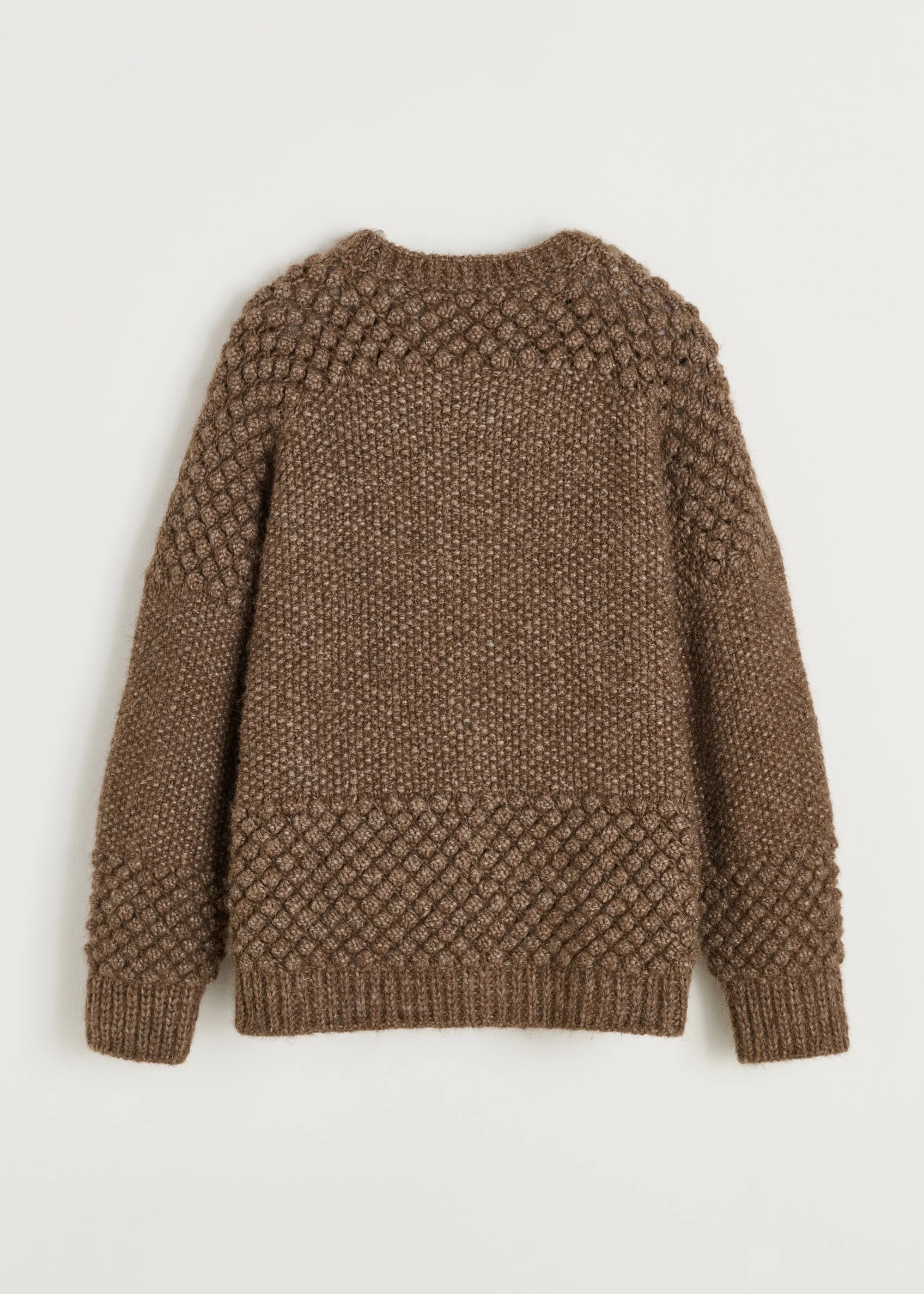 Sierra cardigan – llama wool | Pure Brownie sold by aiayu product image thumbnail 3