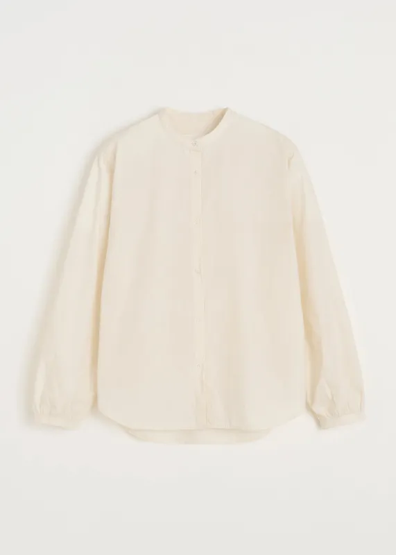 Bibs shirt cotton | Pure Ecru made by aiayu