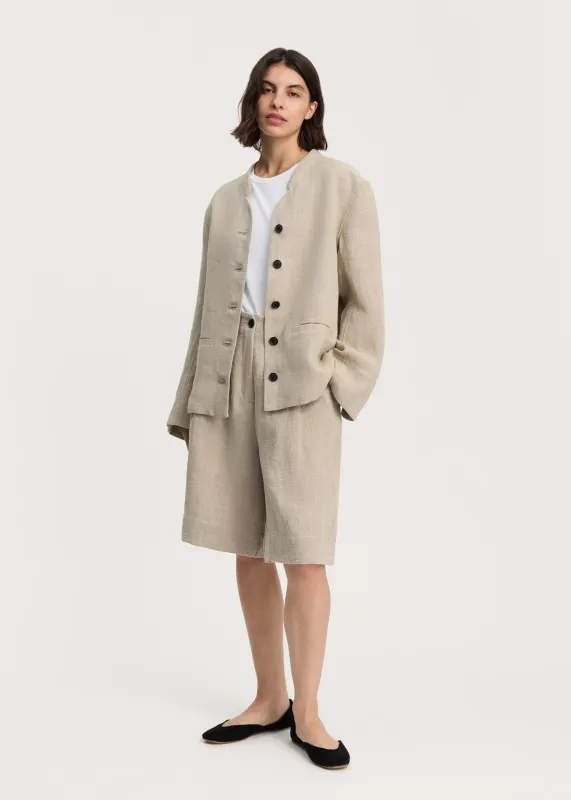 Angela jacket heavy linen | Pure Natural made by aiayu