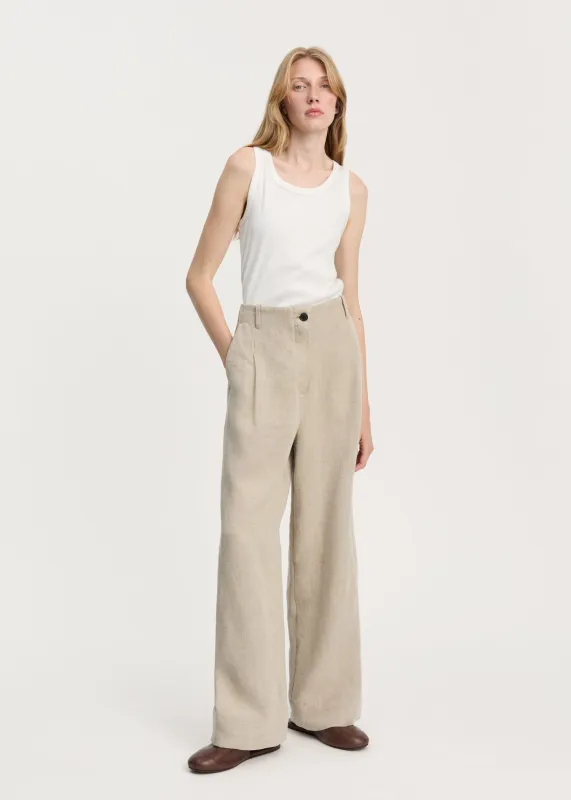 Willy pant heavy linen | Pure Natural made by aiayu