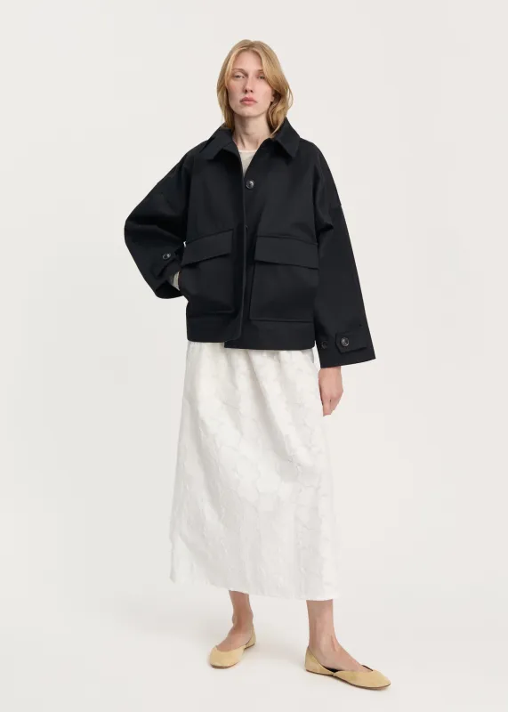 Ritu jacket twill | Black Navy made by aiayu