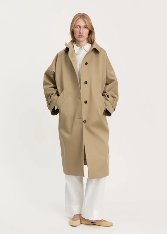 Jo coat twill | Classic Khaki made by aiayu