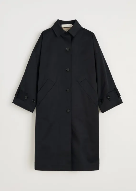 Jo coat twill | Black Navy made by aiayu