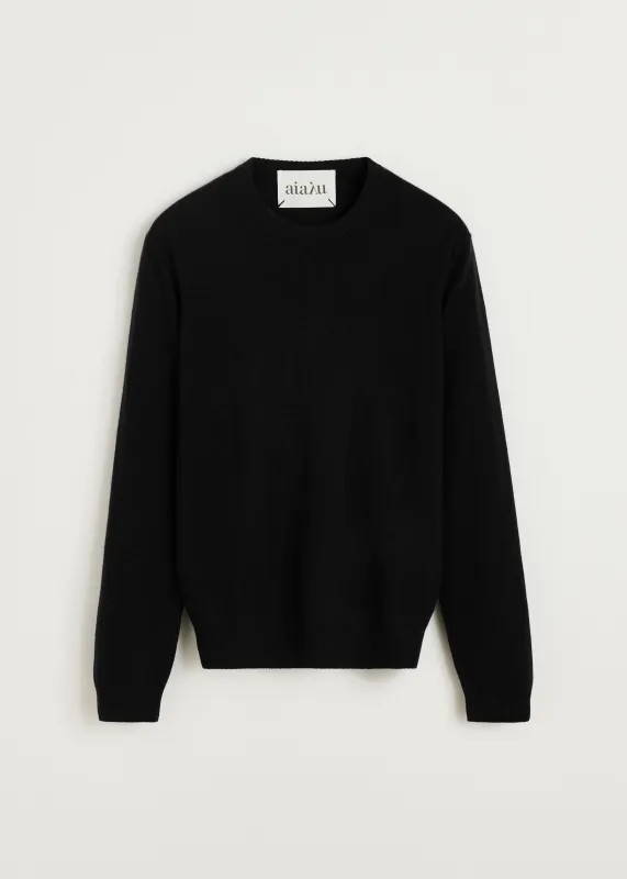 Leonardo sweater – cashmere | Black made by aiayu