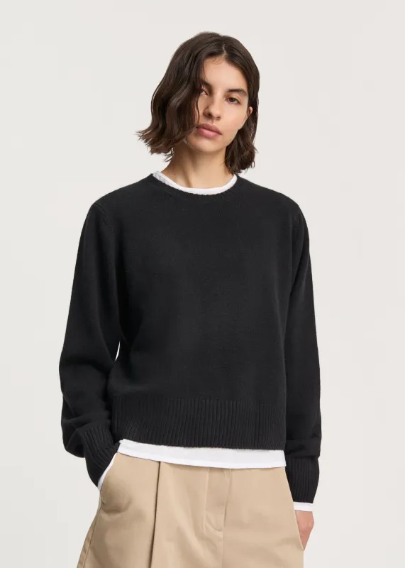 Inga sweater – cashmere | Black made by aiayu