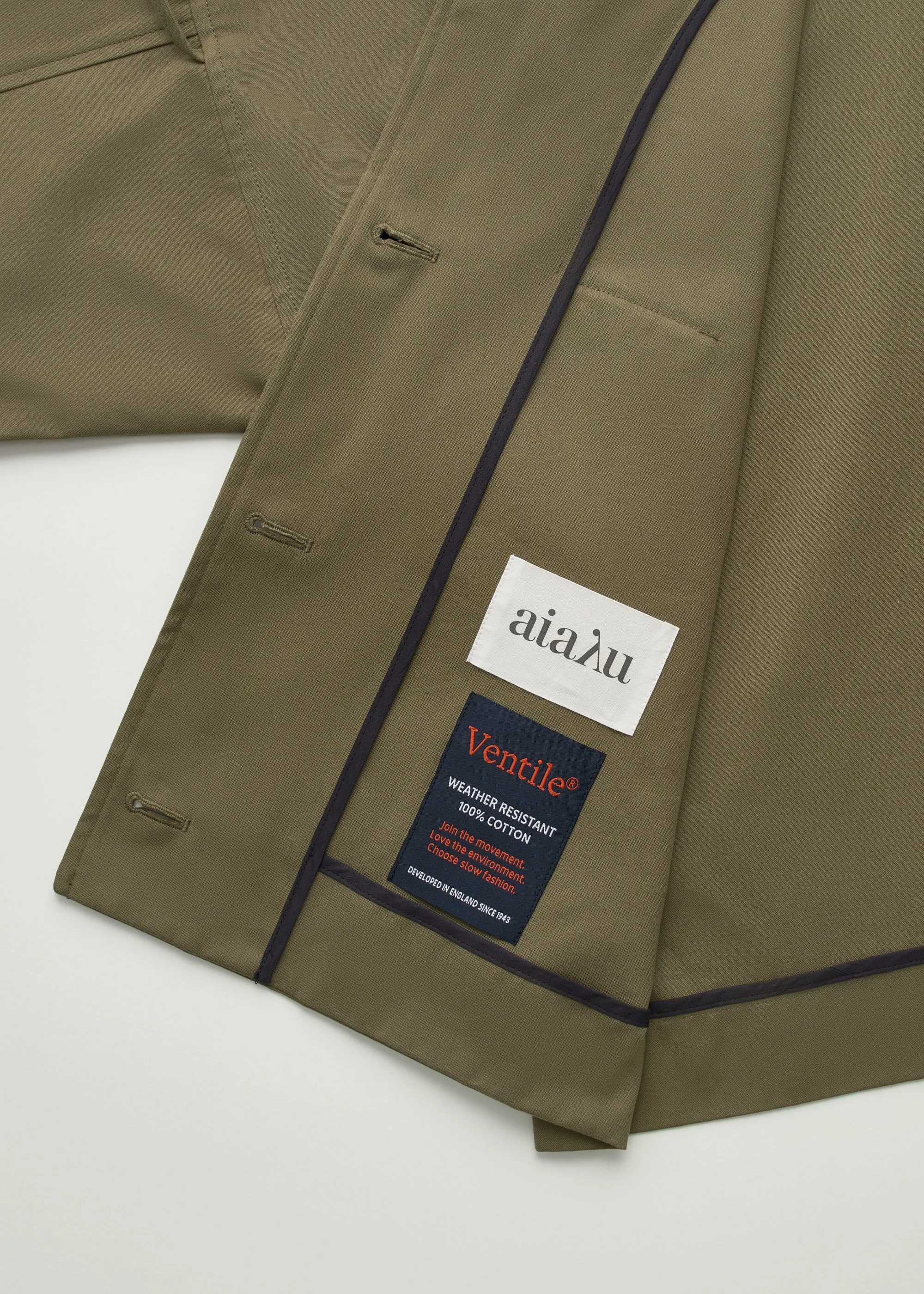 Jules jacket - ventile | Vintage Army sold by aiayu product image thumbnail 3