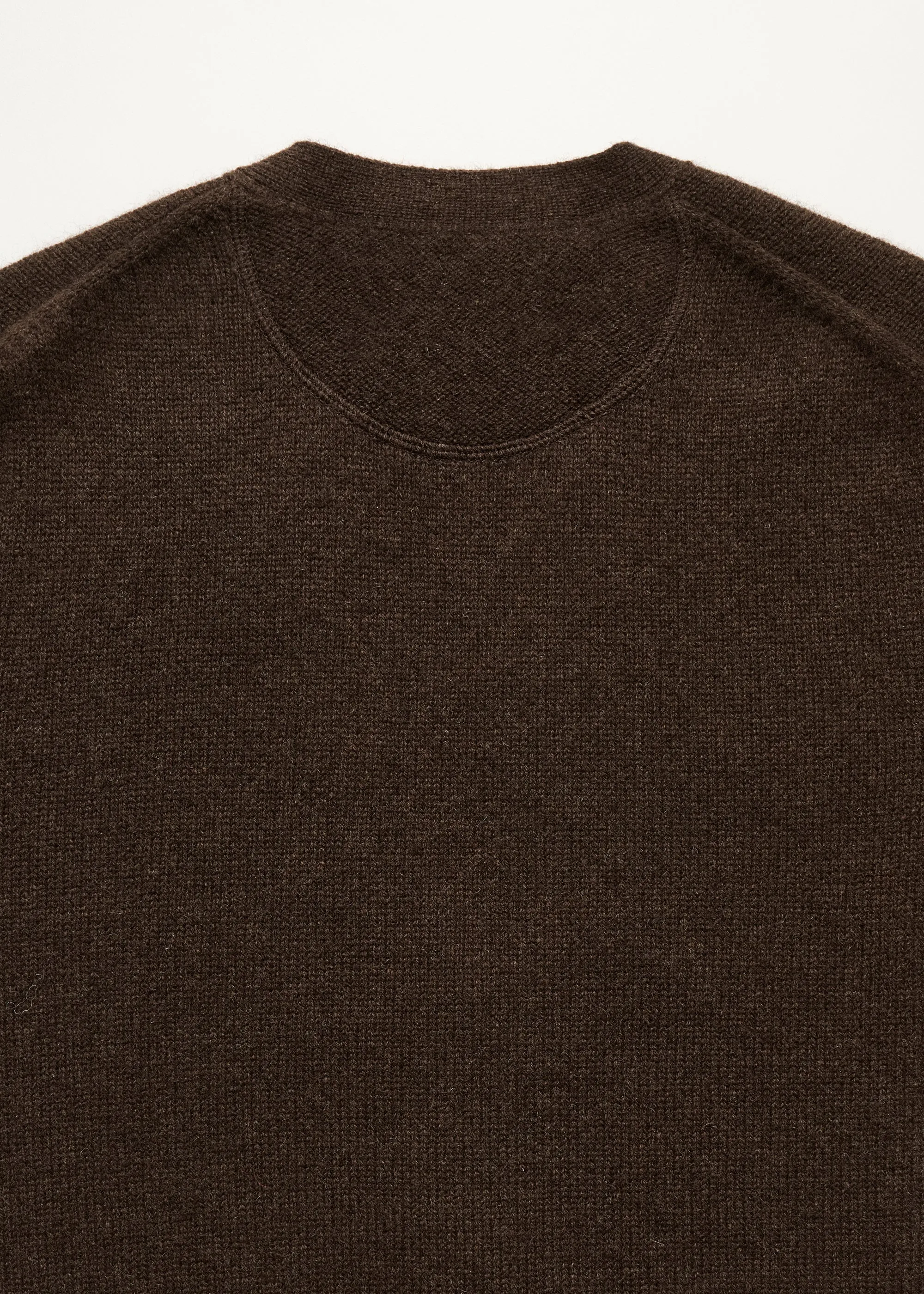 Alexa cardigan – yak | Pure Dark Brown sold by aiayu product image thumbnail 5