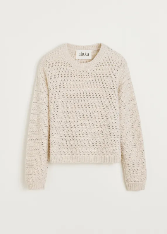 Tamaya sweater - pure llama | Albicant made by aiayu
