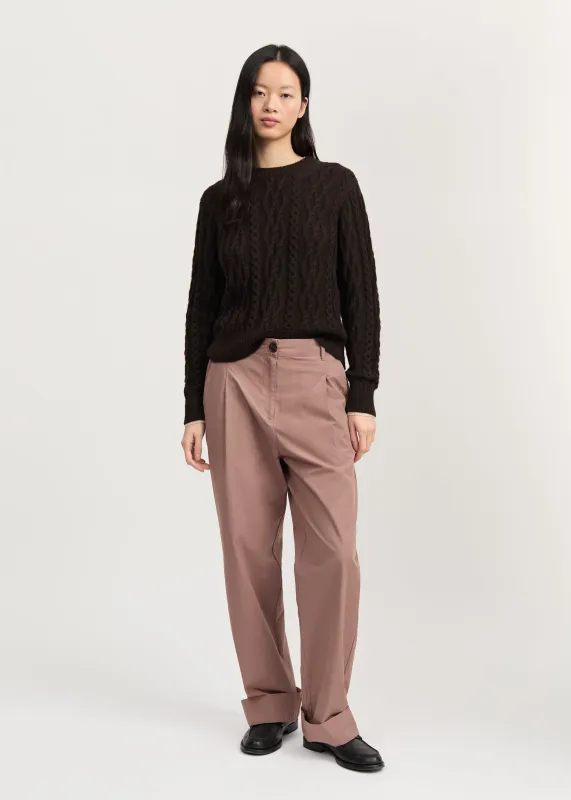 Billy pant zip poplin | Desert blush made by aiayu