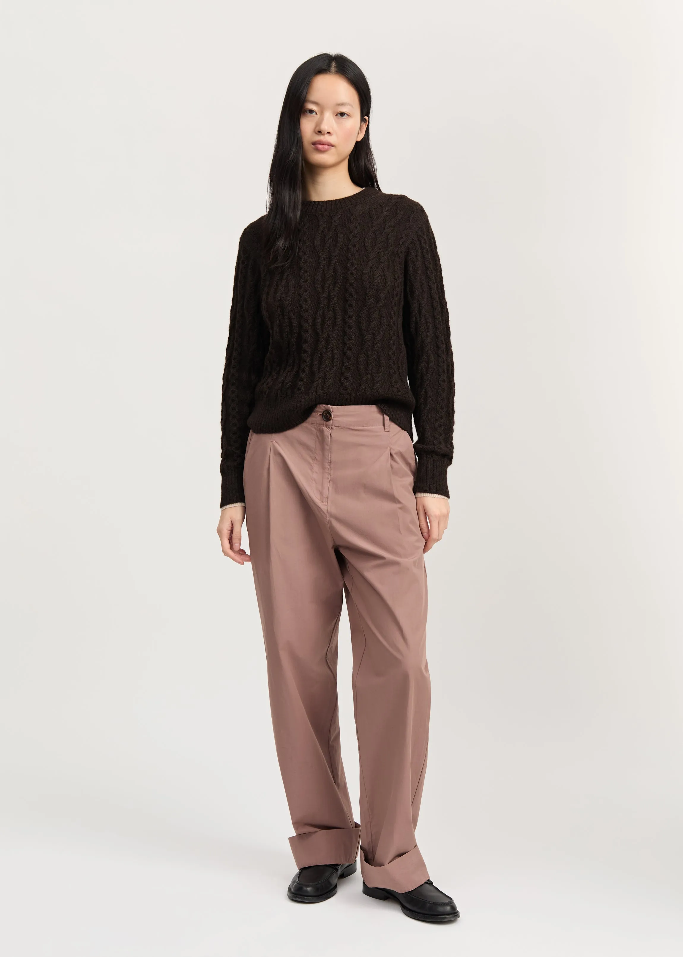 Billy pant zip poplin | Desert blush sold by aiayu